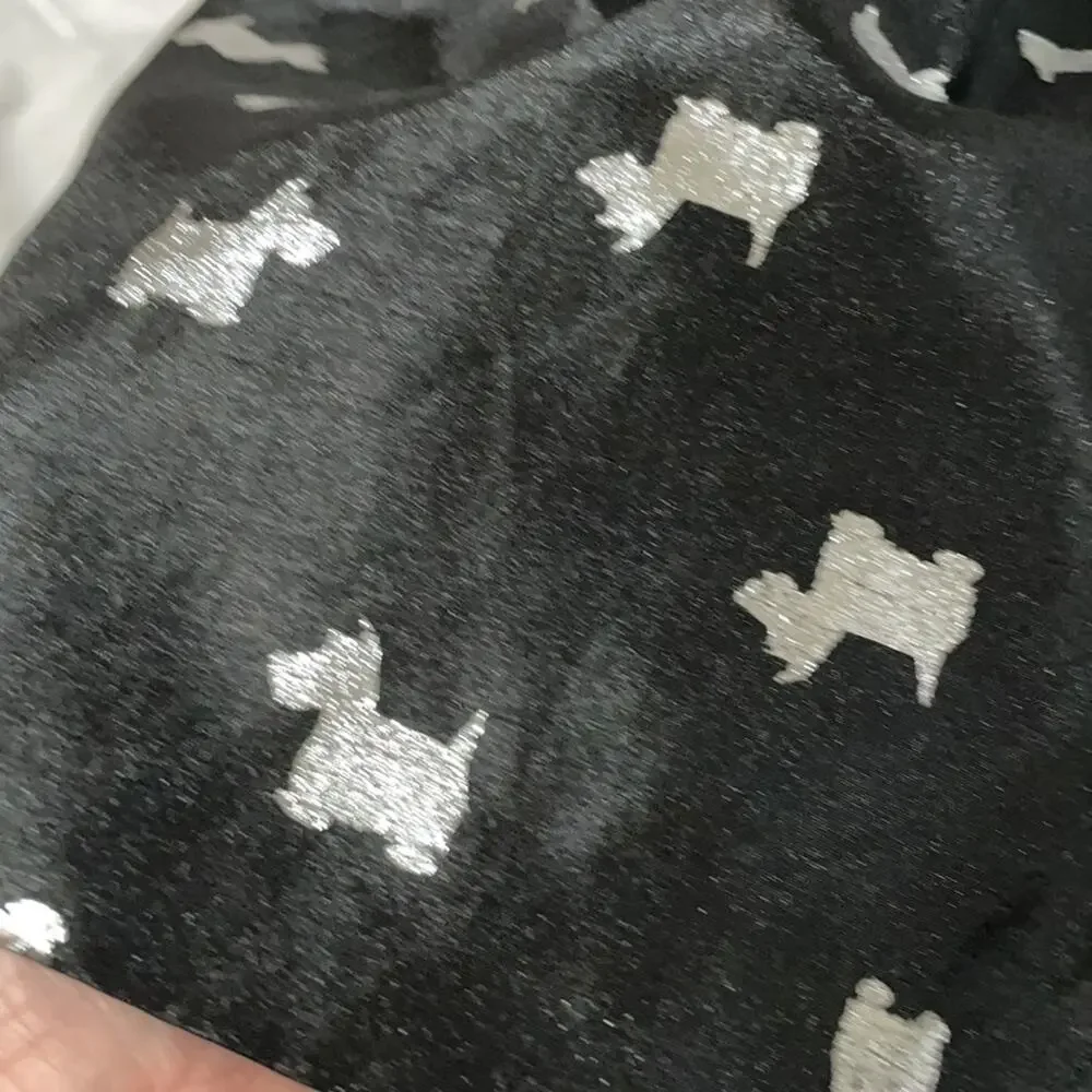Gymboree 4 black dress with silver metallic Scottie dogs worn once and perfect